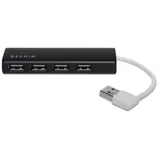 Belkin F4U042bt USB 2.0 Hub, 1:4, Slim, Passiv Schwarz
