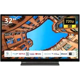 Toshiba 32WK3C63DAW 32 Zoll Fernseher / Smart TV (HD ready, HDR, Alexa Built-In, Triple-Tuner) - Inkl. 6 Monate HD+ - Schwarz