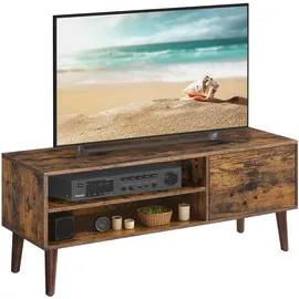 VASAGLE LTV120T01 TV-Schrank Lowboard 120 cm vintagebraun Holz