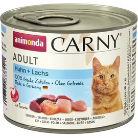 Animonda 24 x 200g Adult Huhn & Lachs Animonda Carny Katzenfutter nass