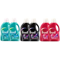 PERWOLL Flüssig Set 6x 27 WL (162WL) 2x Black & 2x Color & 2x Sport, 6x 1,35l