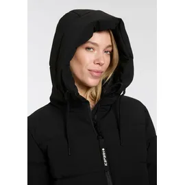 ICEPEAK Funktionsjacke "ADAMAN", Damen, Gr. 48, schwarz, Web, Obermaterial: 100% Polyester. Futter: 100% Polyester. Wattierung: 100% Polyester, sportlich, regular fit hüftlang, Langarm, Jacken, mit Reißverschluss