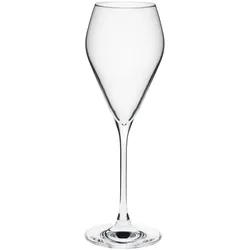 Rona Champagnergläser Serie Mode, Prosecco Glas 240 ml, mit moderner und markanter Form, spülmaschinenfest, Premiumqualität