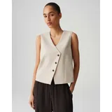 Opus Damen Weste | WARFA Weste mit asymmetrischer Knopfleiste natural glaze, 38 - 38