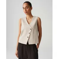 Opus Damen Weste | WARFA Weste mit asymmetrischer Knopfleiste natural glaze, 38 - 38