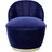 Samt 67 x 71 x 70 cm blau