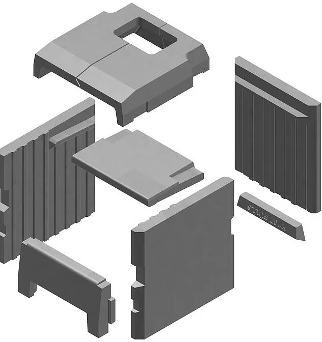 Satz Schamottesteine H107/H kompl - 63041429
