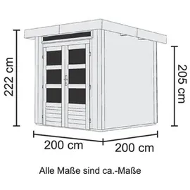 Karibu Kandern 1 2,00 x 2,00 m natur