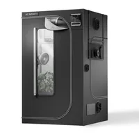 AC Infinity CLOUDLAB 844 Advance Grow Tent 4x4, dickste 2,5 cm Stangen, 2000D Mylar Canvas, Lab-getestete höchste Reflexionsfähigkeit, größtes Reißverschlussfenster, Controller-Halterungsplatte, 121,9