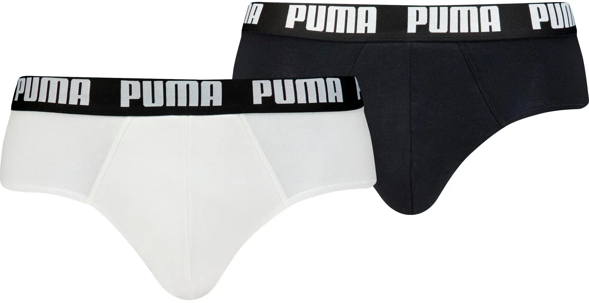 PUMA Slip »MEN EVERYDAY BRIEFS 2P«, (2er Pack), mit bequemen Baumwollstretchstoff PUMA white/black S