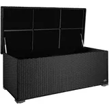 Kissenbox Auflagenbox Gartentruhe Gartenbox Truhe Box Polyrattan Rattan Schwarz