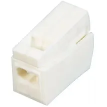 ViD Leuchtenklemme 2-polig, 2 x 2,5 mm2 weiss 100 Stück),