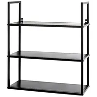 Haku-Möbel Wandregal in Schwarz