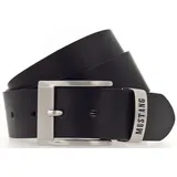 Mustang Herrengürtel Leder 4 cm schwarz 105