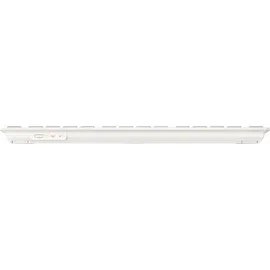 Cherry KW 7100 MINI BT FOR MAC, Kompakte Mac-Tastatur mit 3 Bluetooth-Kanälen, Französisches Layout (AZERTY), Kabelloses Multi-Device-Keyboard, Moonlight White
