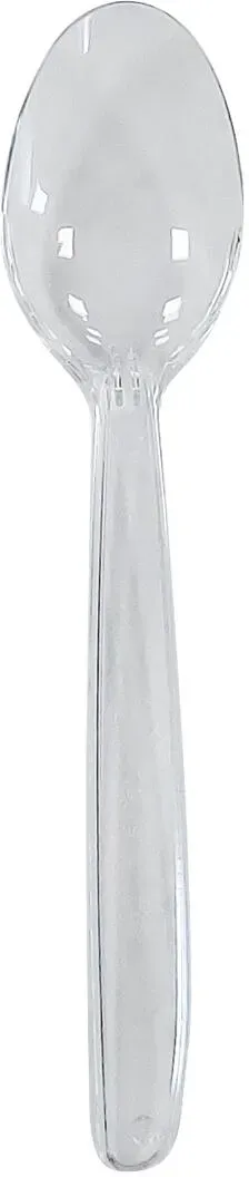 Eislöffel Kaffeelöffel Mehrweg spülmaschinengeeignet 13cm transparent,  50 Stk