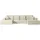 altdecor Wohnlandschaft, mit Schlaffunktion und Bettkasten - 349x161x87 cm Beige, Bouclé