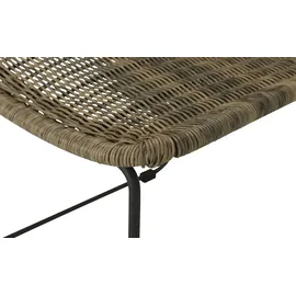 Möbel Kraft Jonna Rattanstuhl 53 x 60 x 83 cm braun