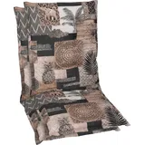 GO-DE Sitzauflage GO-DE, braun (braun, natur), B:50cm T:108cm, Baumwolle, Polyester, Polsterauflagen, für Mittellehner