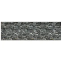 Küchenrückwand ARTLAND "Schiefermauer", grau, B:180cm H:55cm, Aluminium, Spritzschutzwände, Alu Spritzschutz mit Klebeband, einfache Montage