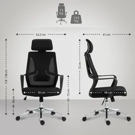 CLP Kanab Ergonomisch Schwarz