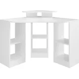 Vicco Eckschreibtisch Artur, weiß 94 x 94 cm