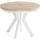 WFL GROUP Runder Ausziehtisch 90-190 x 77 cm Hellbraun