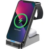 CELLY WLSTAND3IN1 3-in-1-Ladeständer Kabellos 15W - Grau