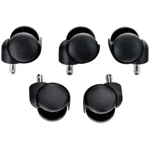 CLP 5er Pack Bodenrollen Kunststoff Schwarz