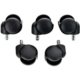 CLP 5er Pack Bodenrollen Kunststoff Schwarz