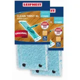 Leifheit 2er Set Wischbezug Combi/CLEAN Twist XL 42cm Bezug Parkett,