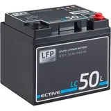 Ective 12V LiFePO4 Lithium, LC 50L, Versorgungsbatterie, 50 Ah