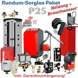 ATMOS P25 Pelletkessel Rundum-Sorglos-Paket Heizung, Warmwasser Regelung WIFI