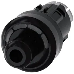 Siemens 3SU10004WS100AA0 ID-Schlüsselschalter, 22mm, rund, Kunststoff, schwarz, RFID, Schaltwinkel 3x45°