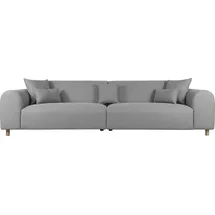 Home Affaire Big-Sofa HOME AFFAIRE "Svennis", grau (hellgrau), B:314cm H:83cm T:98cm, Struktur (100% Polyester);Filzoptik (100% Polyester), Sofas, Big-Sofa, in 2 Bezugsqualitäten, B/T/H: 314/98/83 cm