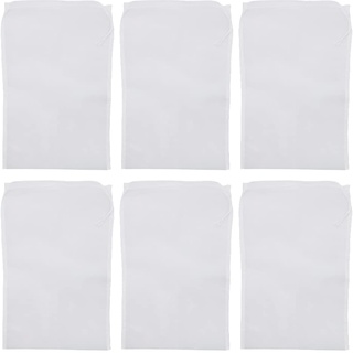 UMCHU 6 Stück 100 Maschenweite Nylon Nussmilchbeutel, feinmaschiges Passiertuch Filtertuch waschbar,für Nussmilch Obstsaft Gemüsesaft(20 * 30cm)