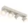 GLOBO RAE 3-flg. Metall Beige/Gold