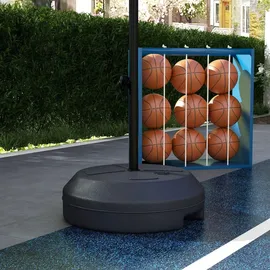 sportnow Basketballständer Magnet-Dartscheibe Basketballkorb mit Ständer