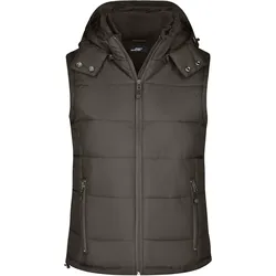 Damen Steppweste - Farbe braun - Größe XL