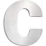 CMD Hausnummer  c 25cm Edelstahl gebürstet Silber