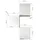 Respekta Hängeschrank Merle 100 x 34,6 x 168,3 cm Weiß