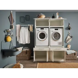 laundreezy Weiß, Holzwerkstoff, 2 Schubladen, 135x200x67.5 cm,