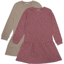 MINYMO Sweat Dress LS (2-pack) apple butter), (4640) 122