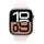 Apple Watch Series 10 GPS 46 mm Aluminiumgehäuse roségold Sportarmband blassrosa M/L