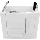 AcquaVapore Sitzwanne Badewanne mit Tür 68 x 110 x 114 cm (S08WP-TH-B-R)