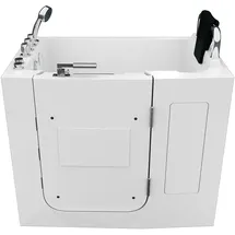AcquaVapore Sitzwanne Badewanne mit Tür 68 x 110 x 114 cm (S08WP-TH-B-R)