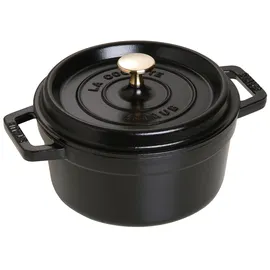 Staub Cocotte 20 cm rund schwarz