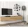 moebel17 Damla TV-Lowboard 180x29,5x29,5 cm Eiche Saphir Holz