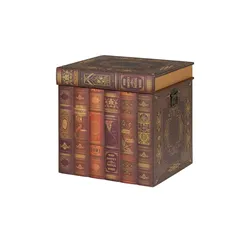 Aufbewahrungsbox  Shakespeare , braun , Holzwerkstoff, Kunstleder , Maße (cm): B: 49 H: 48 T: 41