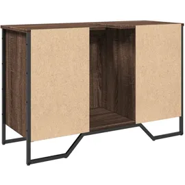 vidaXL Waschbeckenunterschrank Braun Eichen-Optik 91x35x60 cm